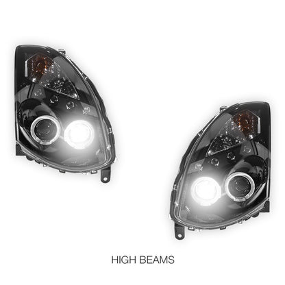 Nissan Skyline V35 (2003- 2008) LED DRL Angel-Eyes Projector Headlights LH + RH