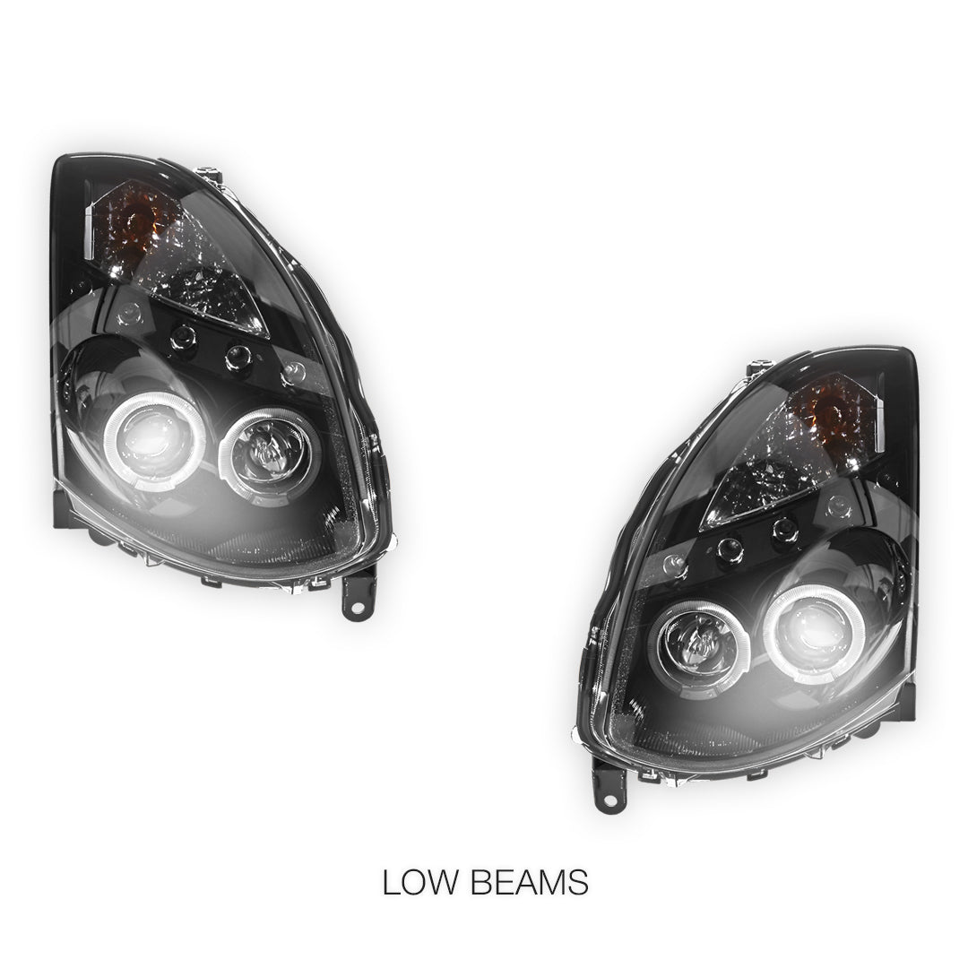 Nissan Skyline V35 (2003- 2008) LED DRL Angel-Eyes Projector Headlights LH + RH