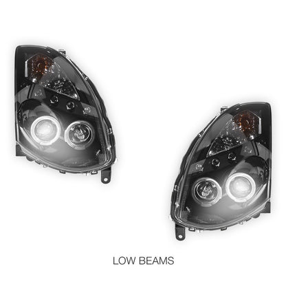 Nissan Skyline V35 (2003- 2008) LED DRL Angel-Eyes Projector Headlights LH + RH