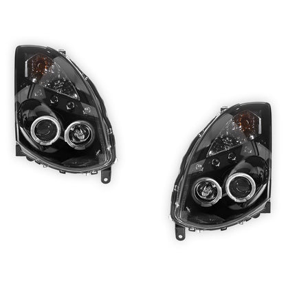 Nissan Skyline V35 (2003- 2008) LED DRL Angel-Eyes Projector Headlights LH + RH