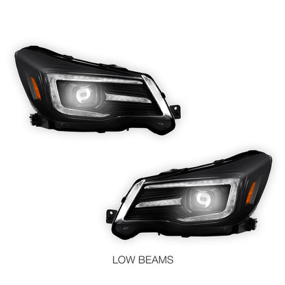 Subaru Forester SJ (2013- 2018) HID / Xenon Model LED DRL Projector Headlights LH + RH