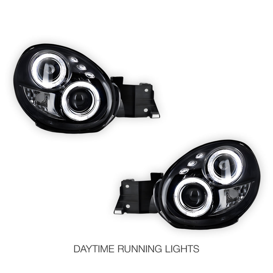 Subaru Impreza GD (2001 - 2003) Angel-Eyes DRL Projector Headlights Bugeye LH + RH