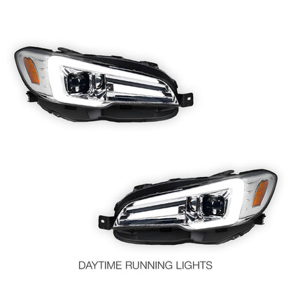 Subaru WRX VA STI (2014 - 2021) Full LED DRL & Sequential Indicator Projector Headlights LH + RH