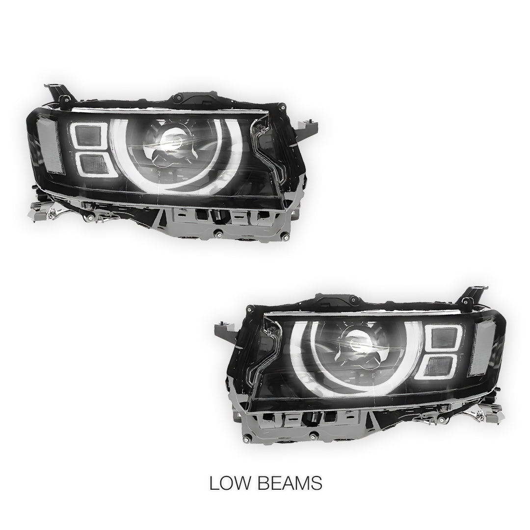 Toyota LandCruiser 300 Series (2021 - 2024) Sequential LED Headlights Halo DRL  LH + RH