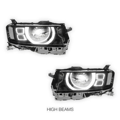 Toyota LandCruiser 300 Series (2021 - 2024) Sequential LED Headlights Halo DRL  LH + RH