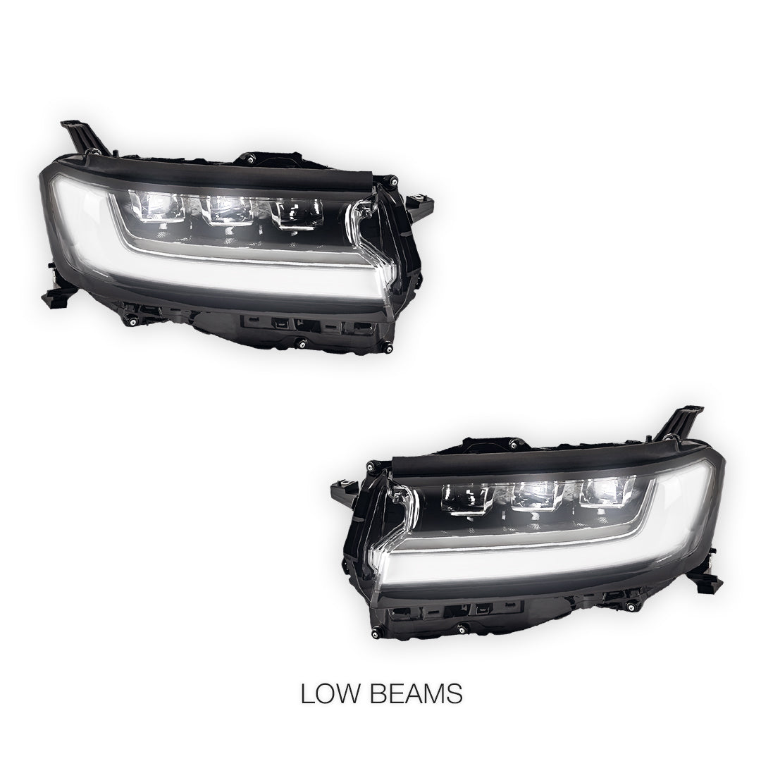 Toyota LandCruiser 300 Series (2021 - 2025) FULL LED DRL Projector Headlights with Sequential Indicator LH + RH