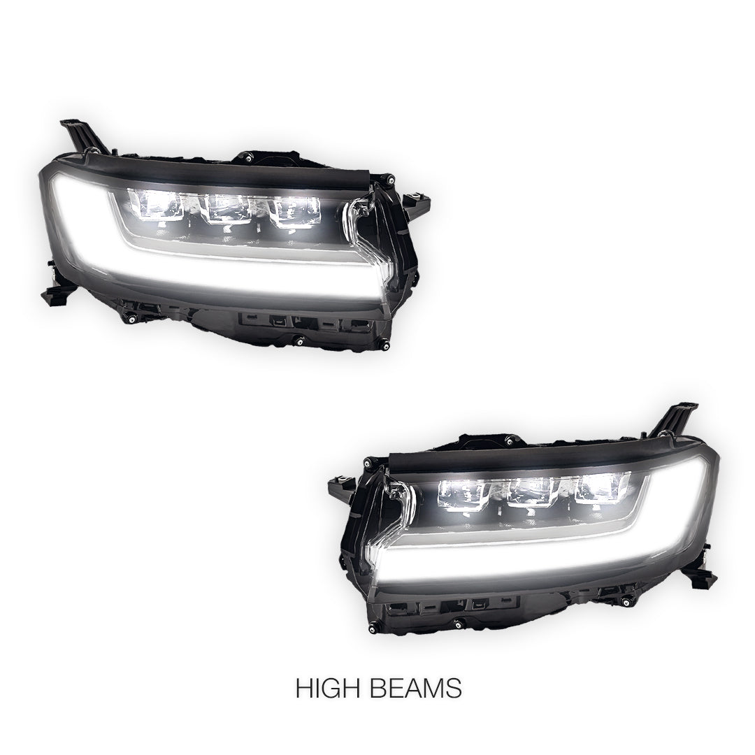Toyota LandCruiser 300 Series (2021 - 2025) FULL LED DRL Projector Headlights with Sequential Indicator LH + RH