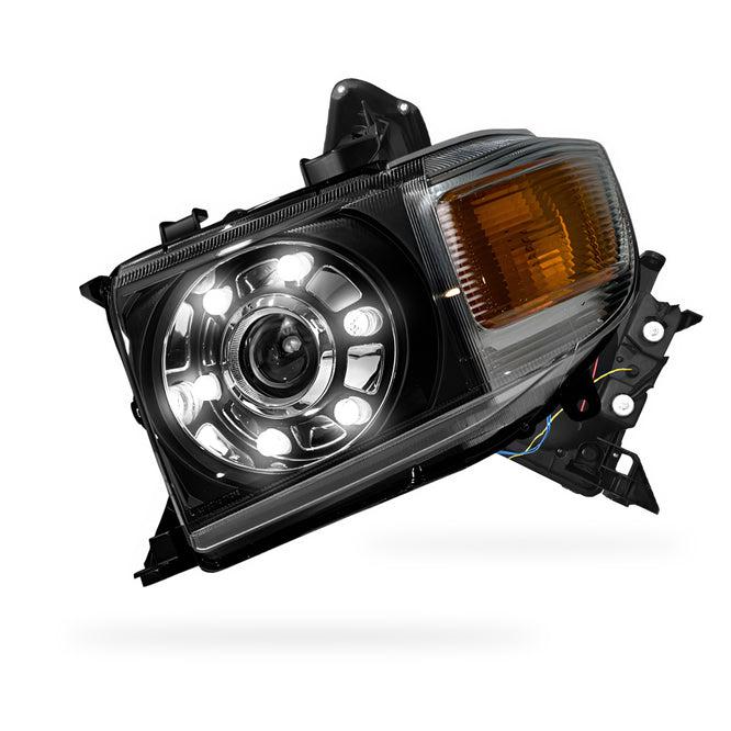 Toyota LandCruiser 70 / 73 / 75 / 76 / 78 / 79 Series (2007- 2022) LED DRL Dual Beam Projector Headlights LH + RH