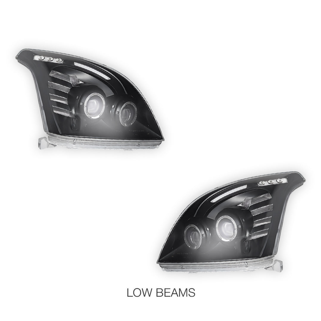 Toyota LandCruiser Prado 120 Series (2003- 2009) Angel-Eyes LED DRL Projector Headlights LH + RH