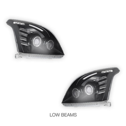 Toyota LandCruiser Prado 120 Series (2003- 2009) Angel-Eyes LED DRL Projector Headlights LH + RH