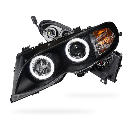 BMW 3 Series E46 Sedan / Wagon (2002 - 2004) CCFL Angel-Eyes Projector Headlights LH + RH