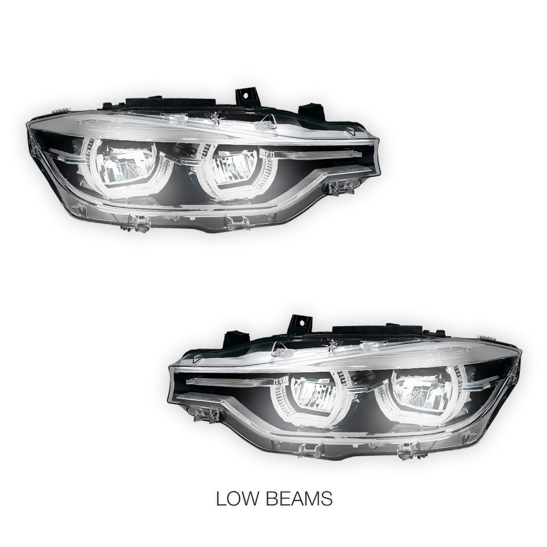 BMW 3 Series F30 / F31 (2012 - 2015) HID Model LED DRL Projector Headlights LH + RH