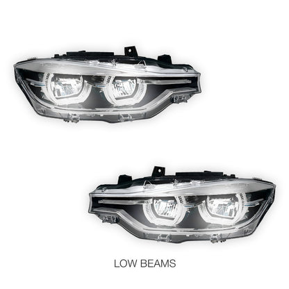BMW 3 Series F30 / F31 (2012 - 2015) HID Model LED DRL Projector Headlights LH + RH