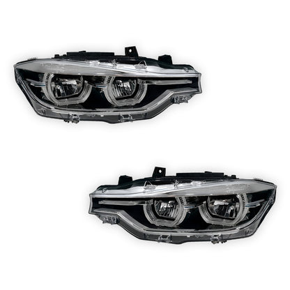 BMW 3 Series F30 / F31 (2012 - 2015) HID Model LED DRL Projector Headlights LH + RH