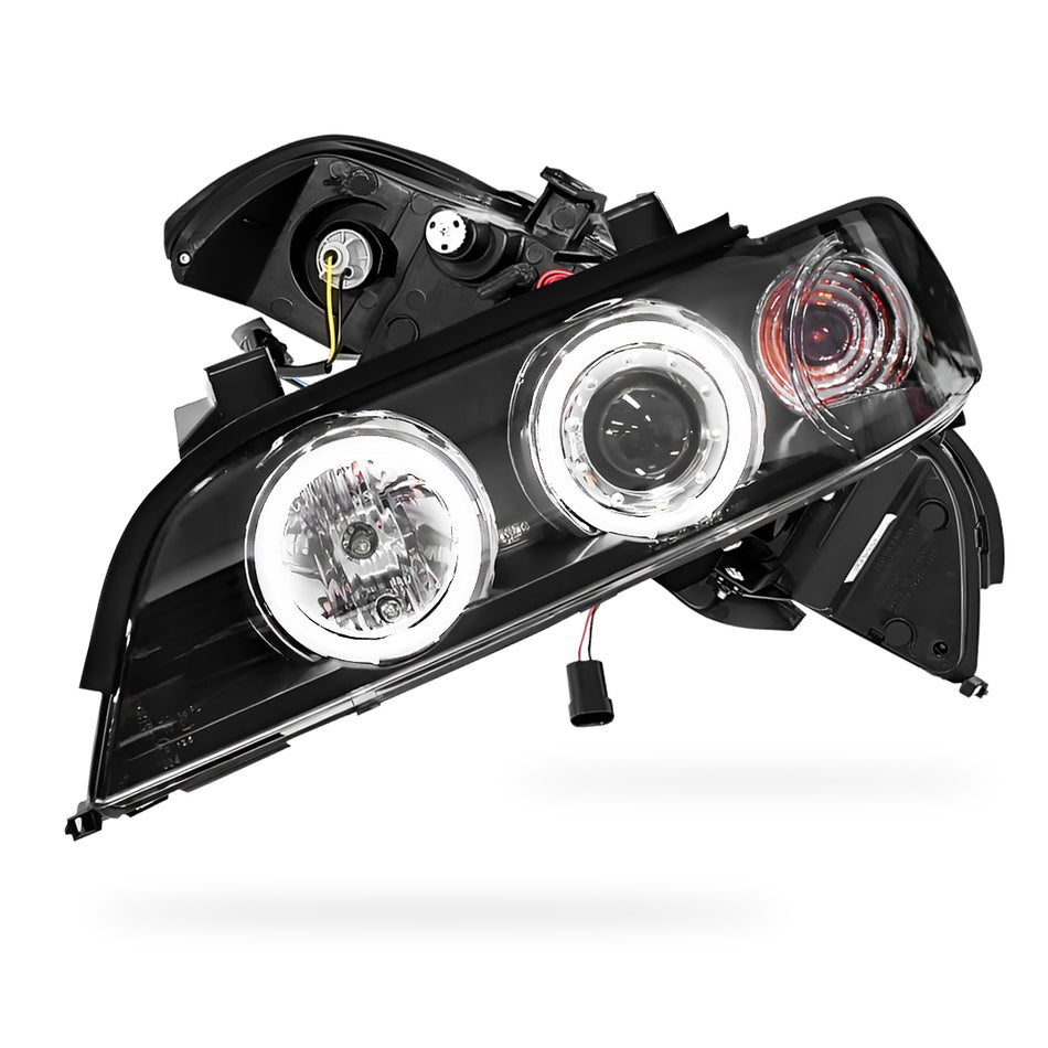 BMW 5 Series E39 (1995 - 2003) CCFL Angel-Eyes Projector Headlights LH + RH