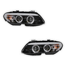 BMW X5 E53 (2004 - 2006) Halogen Model CCFL Angel-Eyes Projector Headlights LH + RH