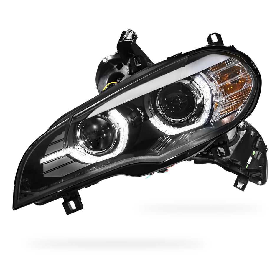 BMW X5 E70 (2007 - 2013) Xenon / AFS Model LED DRL Projector Headlights LH + RH