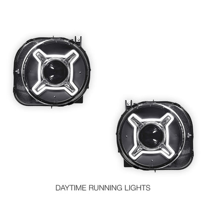 Jeep Renegade BU (2015 - 2018) LED X Shape DRL Dual beam Projector Headlights LH + RH