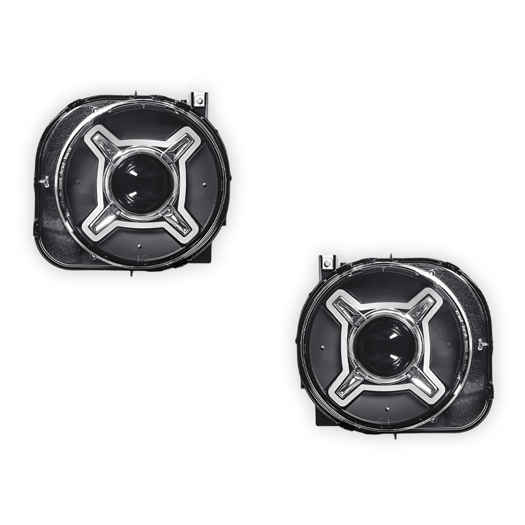 Jeep Renegade BU (2015 - 2018) LED X Shape DRL Dual beam Projector Headlights LH + RH