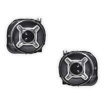 Jeep Renegade BU (2015 - 2018) LED X Shape DRL Dual beam Projector Headlights LH + RH