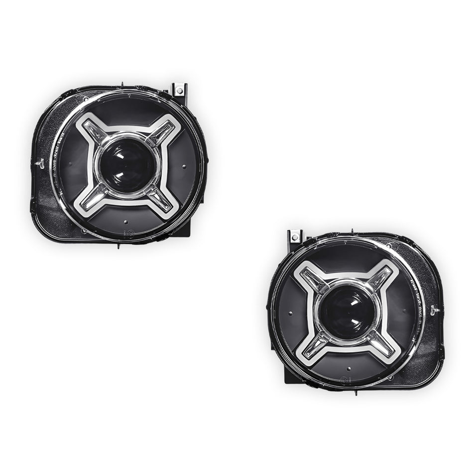 Jeep Renegade BU (2015 - 2018) LED X Shape DRL Dual beam Projector Headlights LH + RH