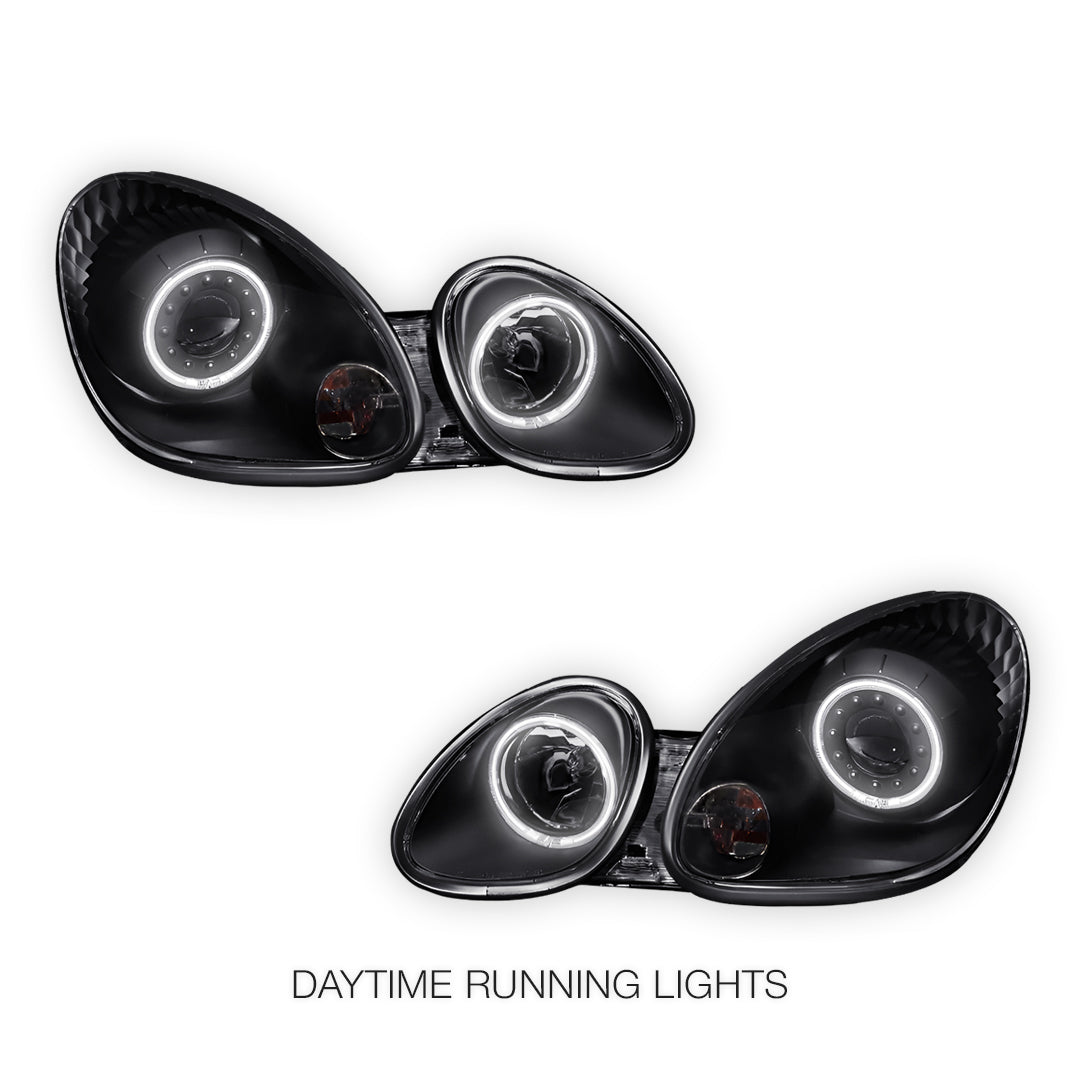 Lexus GS300 S160 (1998- 2005) JDM CCFL Angel-Eyes LED DRL Projector Headlights LH + RH