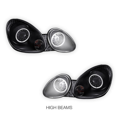 Lexus GS300 S160 (1998- 2005) JDM CCFL Angel-Eyes LED DRL Projector Headlights LH + RH