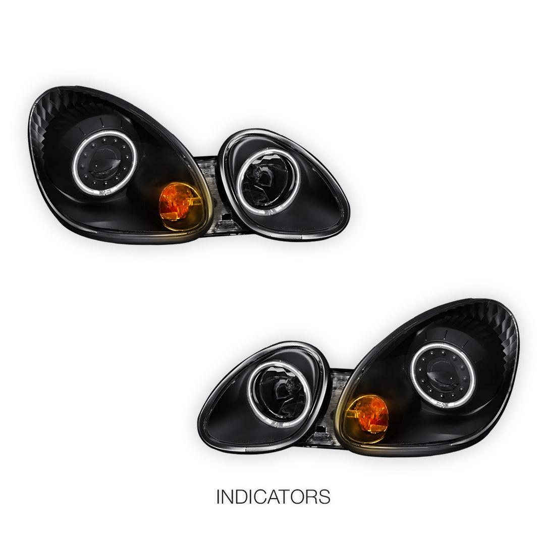 Lexus GS300 S160 (1998- 2005) JDM CCFL Angel-Eyes LED DRL Projector Headlights LH + RH