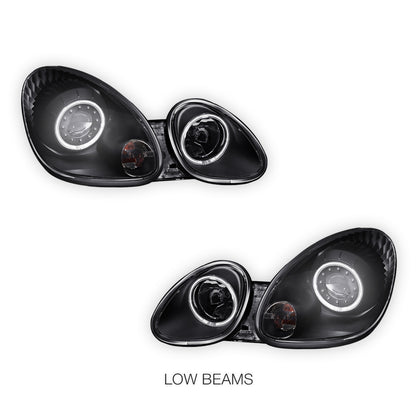 Lexus GS300 S160 (1998- 2005) JDM CCFL Angel-Eyes LED DRL Projector Headlights LH + RH