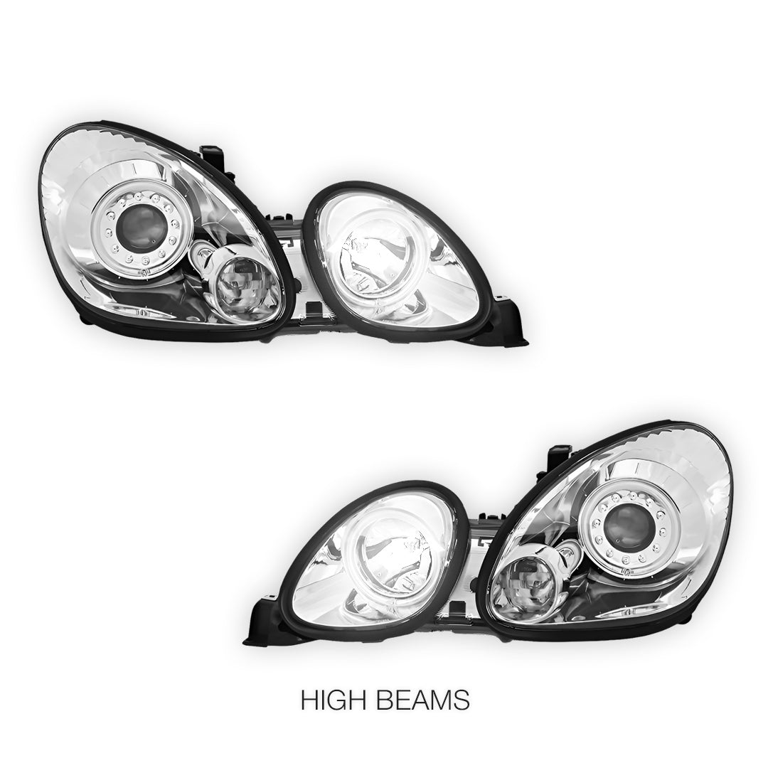 Lexus GS300 S160 (1998- 2005) JDM CCFL Angel-Eyes LED DRL Projector Headlights LH + RH