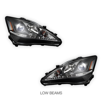Lexus IS250 / IS350 GSE20 / GSE21 (2005 - 2013) LED DRL Projector Headlights LH + RH