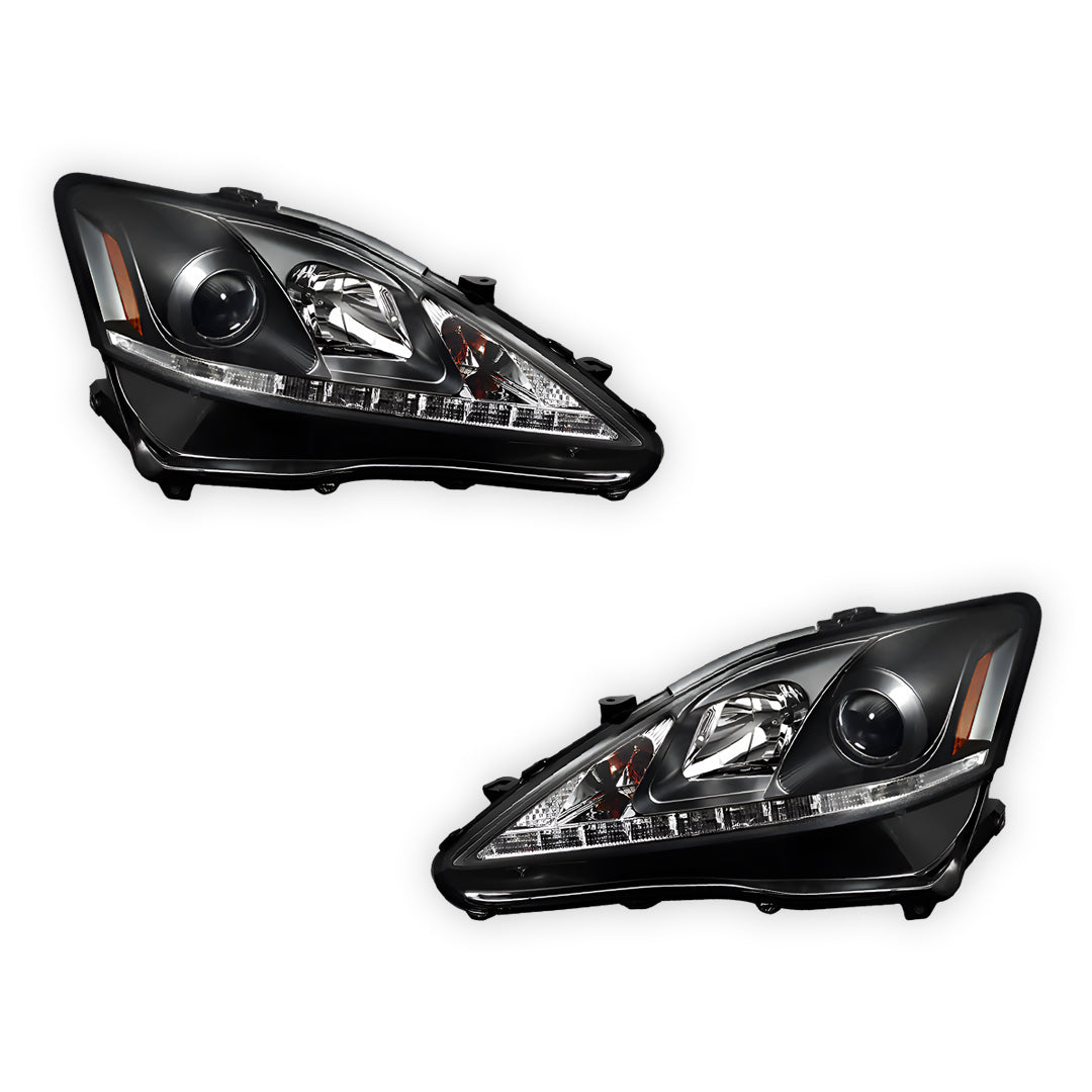 Lexus IS250 / IS350 GSE20 / GSE21 (2005 - 2013) LED DRL Projector Headlights LH + RH