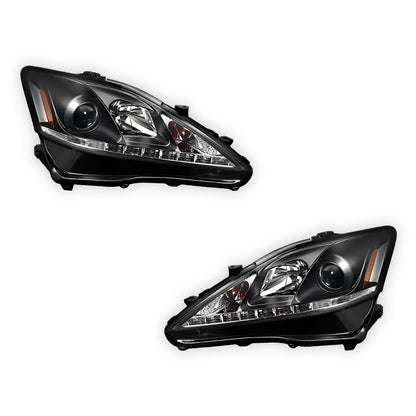 Lexus IS250 / IS350 GSE20 / GSE21 (2005 - 2013) LED DRL Projector Headlights LH + RH