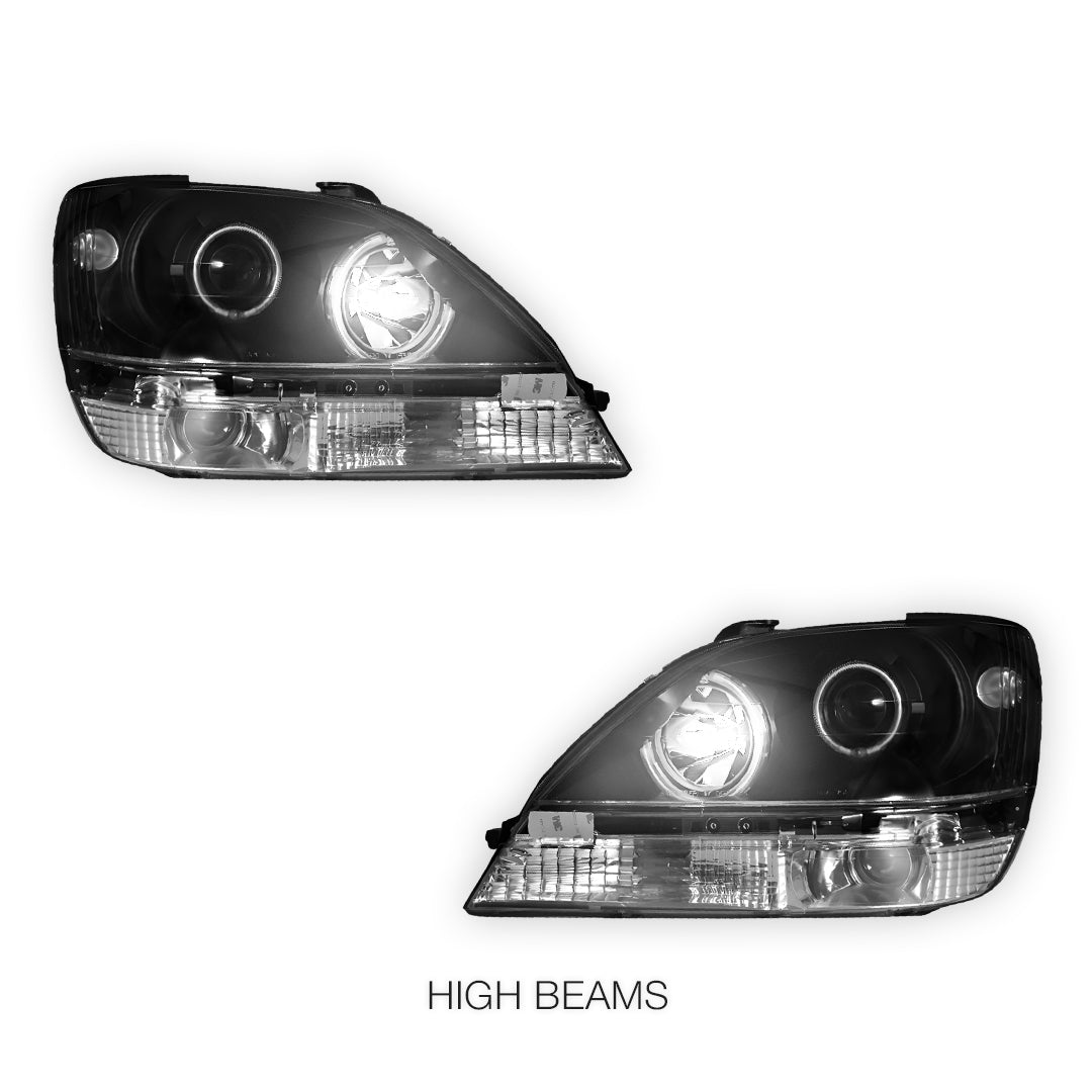 Lexus RX300 MCU (1999 - 2003) CCFL Angel Eyes-Projector Headlights LH + RH