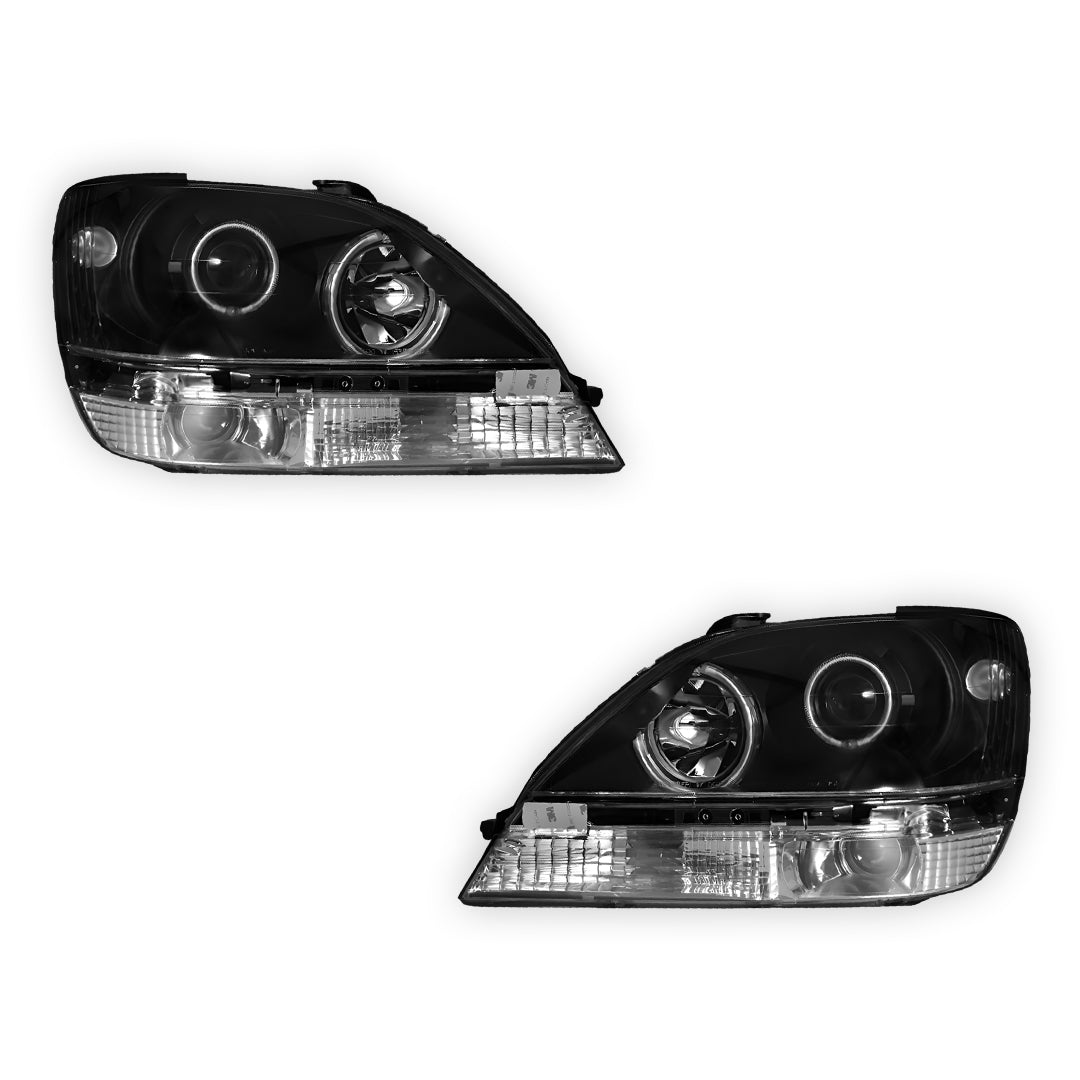 Lexus RX300 MCU (1999 - 2003) CCFL Angel Eyes-Projector Headlights LH + RH
