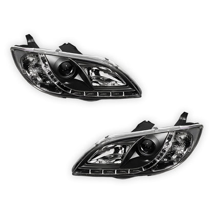 Mazda 3 BK (2003 - 2009) LED DRL Projector Headlights LH + RH