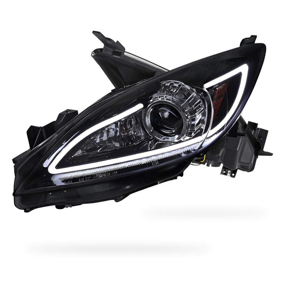 Mazda 3 BL (2009 - 2013) LED 3D DRL Style Projector Headlights LH + RH