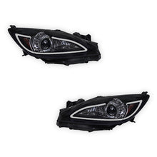 Mazda 3 BL (2009 - 2013) LED 3D DRL Style Projector Headlights LH + RH