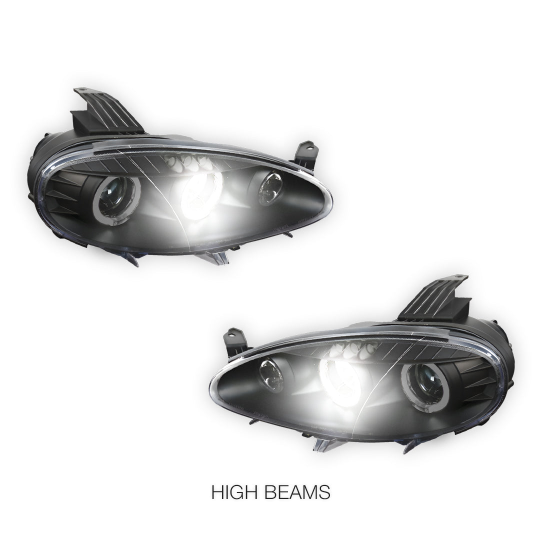 Mazda MX-5 NB (2001 - 2005) LED DRL & CCFL Projector Angel-Eyes Headlights LH + RH