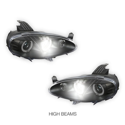 Mazda MX-5 NB (2001 - 2005) LED DRL & CCFL Projector Angel-Eyes Headlights LH + RH