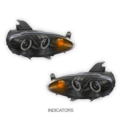 Mazda MX-5 NB (2001 - 2005) LED DRL & CCFL Projector Angel-Eyes Headlights LH + RH
