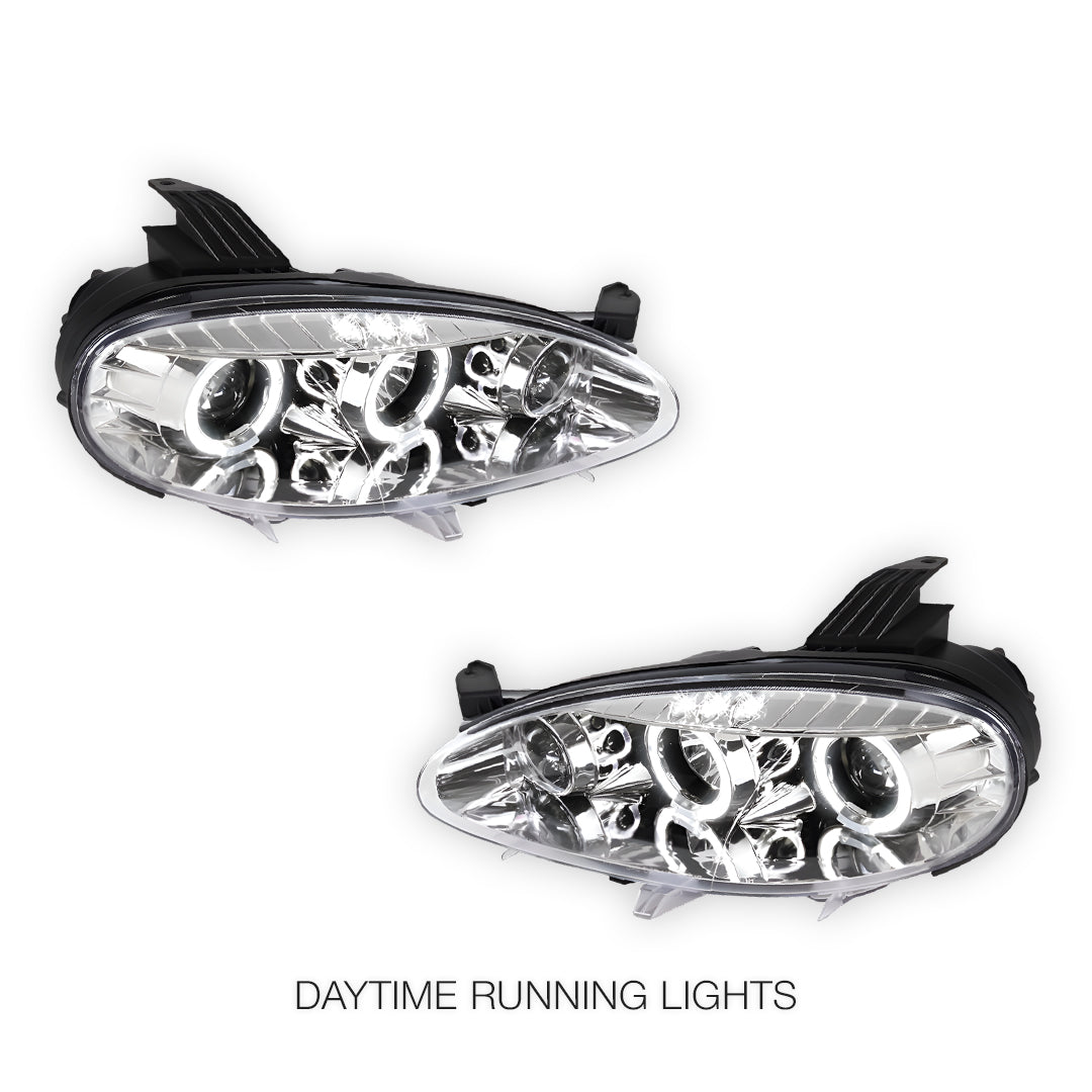 Mazda MX-5 NB (2001 - 2005) LED DRL & CCFL Projector Angel-Eyes Headlights LH + RH