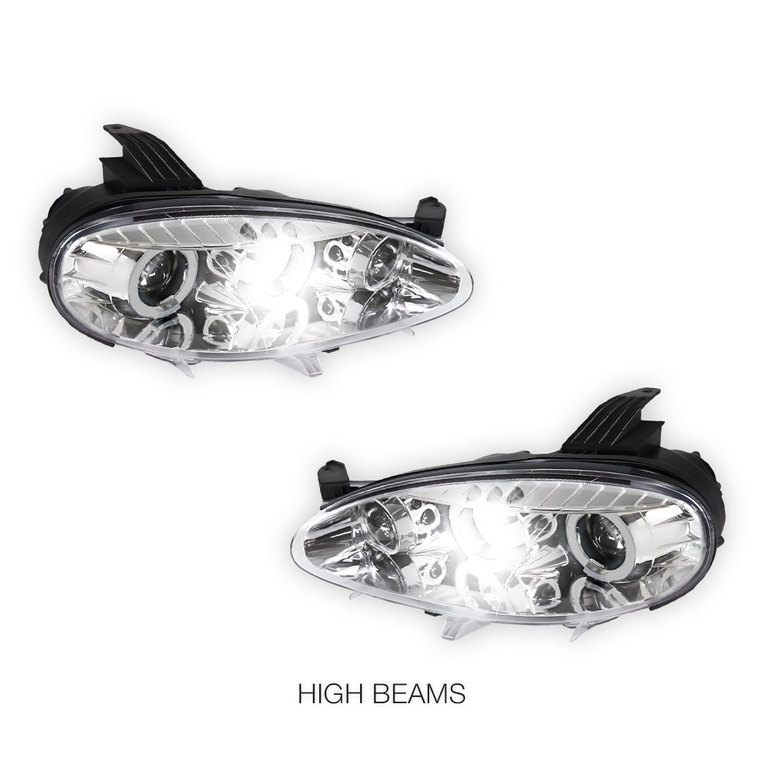 Mazda MX-5 NB (2001 - 2005) LED DRL & CCFL Projector Angel-Eyes Headlights LH + RH