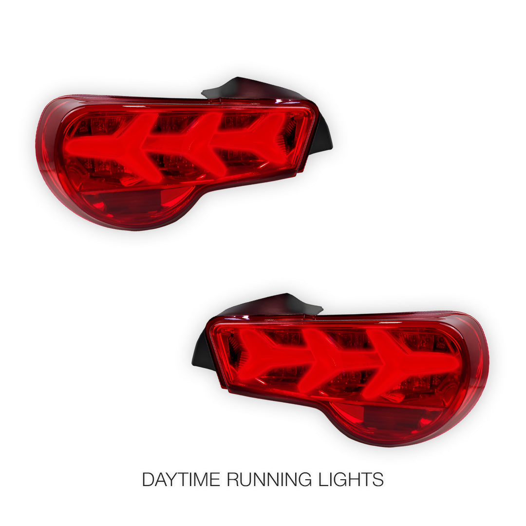 Toyota 86 (2012 - 2021) Lambo Style Sequential Full LED Tail Lights LH + RH