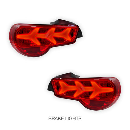 Toyota 86 (2012 - 2021) Lambo Style Sequential Full LED Tail Lights LH + RH
