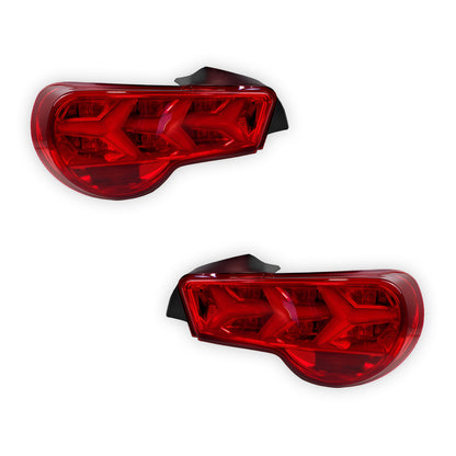 Toyota 86 (2012 - 2021) Lambo Style Sequential Full LED Tail Lights LH + RH