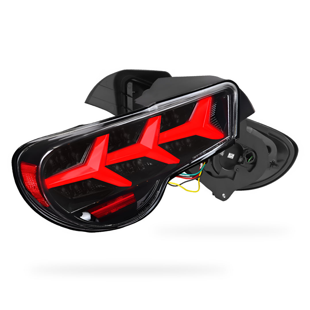 Toyota 86 (2012 - 2021) Lambo Style Sequential Full LED Tail Lights LH + RH