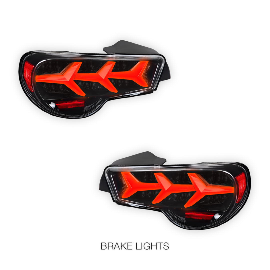 Toyota 86 (2012 - 2021) Lambo Style Sequential Full LED Tail Lights LH + RH
