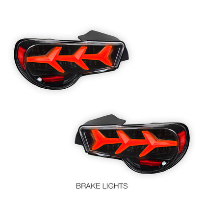 Toyota 86 (2012 - 2021) Lambo Style Sequential Full LED Tail Lights LH + RH