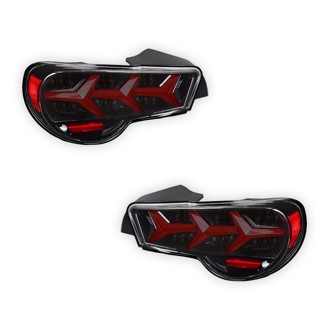 Toyota 86 (2012 - 2021) Lambo Style Sequential Full LED Tail Lights LH + RH